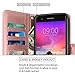 LG Stylo 3 Case, LG Stylo 3 Plus Case, LK Luxury PU Leather Wallet Flip Protective Case Cover with Card Slots and Stand for LG Stylo 3 / LG Stylo 3 Plus (Rose Gold)