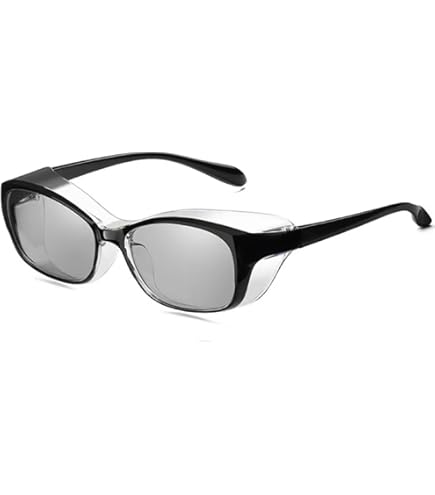QIULAO Anti-Pollen Allergy Glasses - Wrapped Protective Goggles, Anti-Fog & Anti-Blue Light, Clear Lens