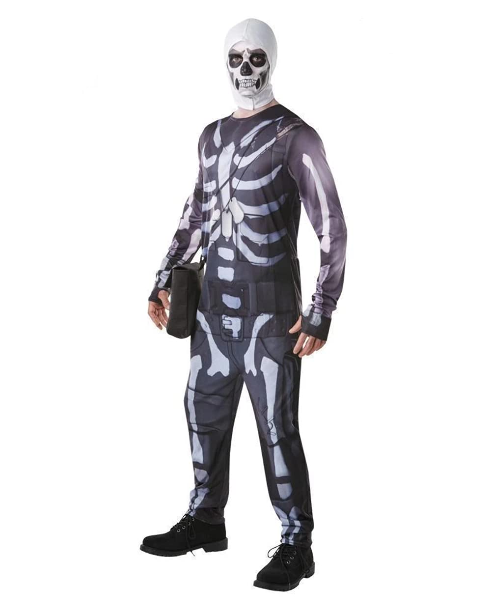 Rubies Official Fortnite Skull Trooper Costume, Size Medium Waist 80cm Height 6ft, Gaming Skin