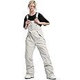 HIEEKDER Women's Ski Bib Snow Pants Thigh Bib Overalls Outdoor Bibs Ski Pants Soft Waterproof Insulated Ripstop Snowboarding