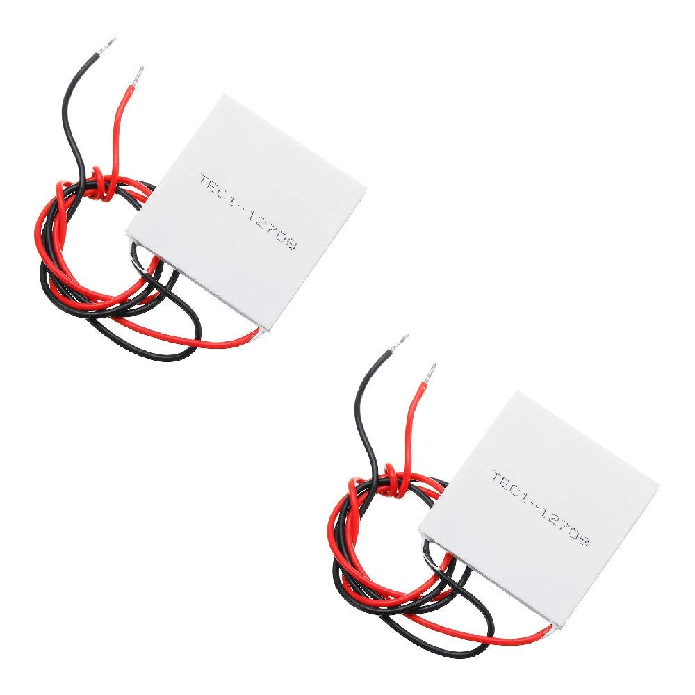 DollaTek 2pcs TEC1-12708 40x40MM Thermoelectric Cooler Peltier Refrigeration Plate