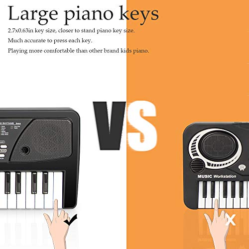 aPerfectLife 37 Keys Piano Keyboard for Kids Multifunction Portable Piano Electronic Keyboard Music Instrument for Kids Early Learning Educational Toy