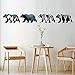 MLM Snow Mountain Forest Silhouette Polar Bear Wall Sticker Animal Wall Decal for Living Room Porch Children Bedroom Study Classroom Nursery Kids Room Décor (Bear)