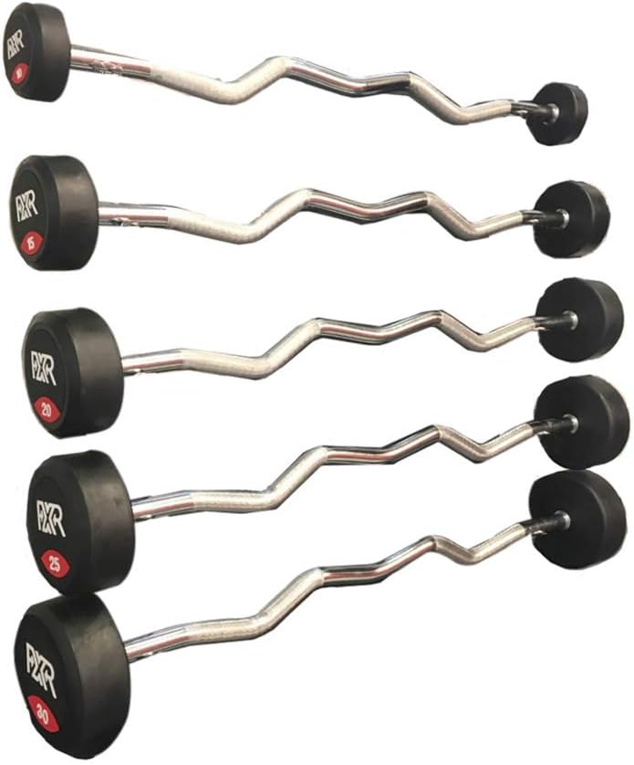 FXR Sports RUBBER EZ BARBELLS 10KG 15KG 20KG 25KG 30KG