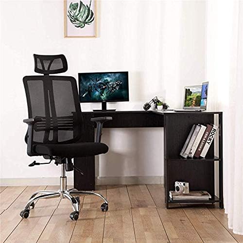 DOSLEEPS Office chair, Adjustable Headrest/Armrest/Height,Ergonomically Mesh High backrest Home office chair, With Tilt Mechanism,360 Degree Swivel, Max Weight Capacity 150kg, Black