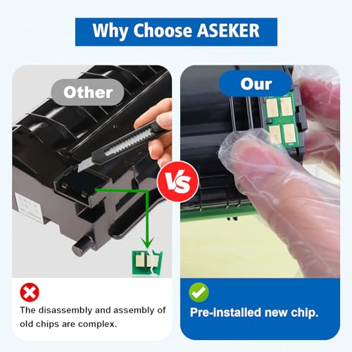 ASEKER Cartuccia Toner Rigenerata con Nuovo Chip 3000 Pagine Alta Capacità per Xerox B230 B225 B235 B230dni B225dni B235dni Stampanti Sostituisce 006R04399 006R04400