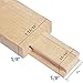 Btibpse Wooden Drawer Slides 16 Inches Classic Wood Center Guide Track with Slide Glides (1 pair)