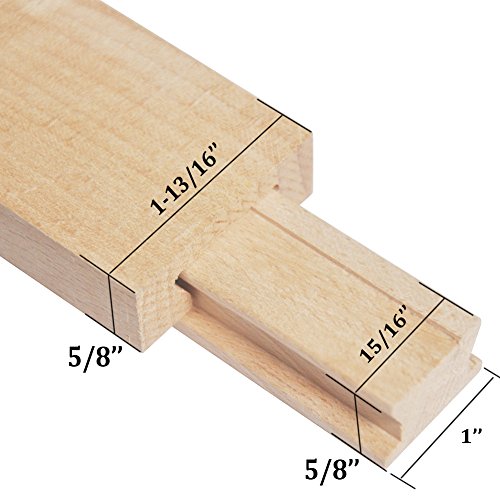 Btibpse Wooden Drawer Slides 16 Inches Classic Wood Center Guide