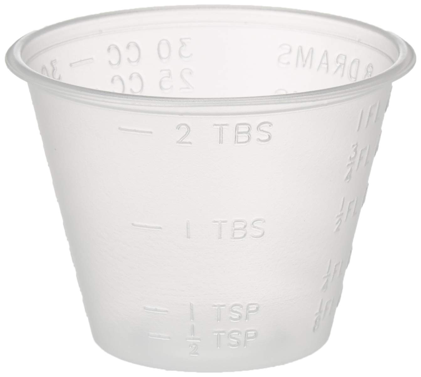 Dynarex 4258 Medicine Cup (Polyethylene), 100 Count, 1 Sleeve, Clear: Industrial & Scientific