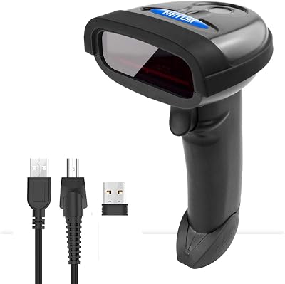 NETUM NT-1698W 2 in 1 Wireless & USB Wired 1D Laser Barcode Scanner
