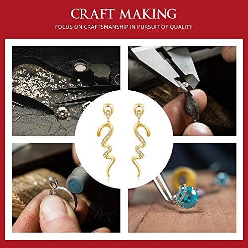 51gIPObCYWL Italina Bijoux Pendientes Mujer Joyería de Moda Pendientes en forma de serpiente Baño de Rodio/Oro/Oro-rosa con… Italina Bijoux Pendientes Mujer Joyería de Moda Pendientes en forma de serpiente Baño de Rodio/Oro/Oro-rosa con… - Imagen 7