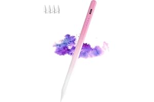 CMARS Stylus Pen for iPad(2018-2025), Pad Pencil 10th Generation with Palm Rejection, Active Digital Pencil Compatible with Apple iPad 6/7/8/9/10/A16, Pro 11"/12.9"/13"/M4, Mini 5/6, Air 3/4/5/M2/M3 - Pink