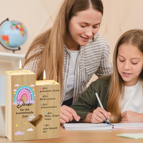 KAAYEE Farewell Gift Teacher Candle Holder, Candle Thank You Teacher Gift, Great Teacher Gift for Leaving Thank You Nursery Teacher