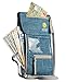 Passport Wallet by Organizer Solution, Family Passport Holder with Rfid, Neck Stash (Blue Denim)