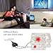 LANGREE 4K 1x2 HDMI Splitter, 1 Input to 2 Outputs HDMI Signal Distributor, Built-In HDMI Source Cable and USB Cable, Support Ultra HD 1080P 3D for Apple TV PS3 PS4 Xbox Blu-ray