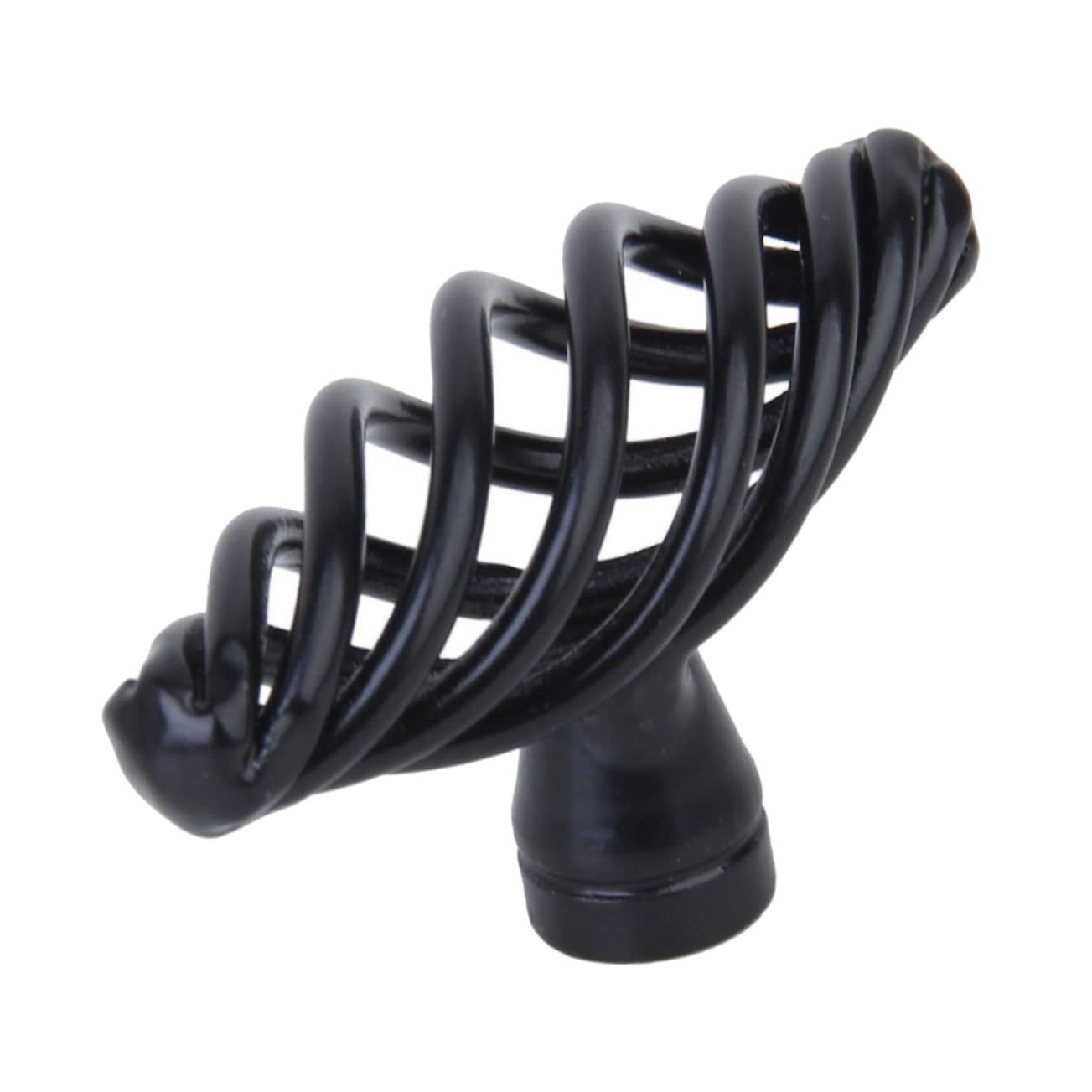 ABOOFAN 4pcs Cabinet Dresser Pulls for Cabinets Drawer Pulls Nordic Cage Pull Handle Cabinet Knob Cupboard Pull Knob Drawer Door Dressing Table Cabinet Pull Decorate Black Wardrobe — image 1