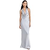 Norma Kamali Women's Halter Drape Bias Gown
