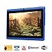 Tagital® 7'' Quad Core Android 4.4 KitKat Tablet PC, HD Screen 1024x600, 8GB, Dual Camera, Netflix, Skype, 3D Game Supported (Blue)