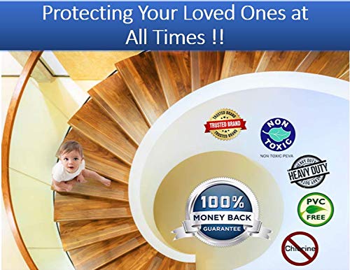 Stair Treads Non-Slip Indoor Anti Slip Dog Step Strips Non Slip Skid Clear Grip Tape Adhesive Cover Wood Floor Safety Kids Pets Water Resistant Transparent PVC free Hardwood Staircase