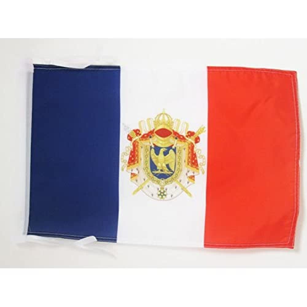 AZ FLAG - Napoleon III Second French Empire Flag - 18'' x 12'' - 100% Polyester France - Imperial Bonapartist Small Banner with Two Cords - Fade Resistant - Vivid Colors - 18x12 in - 45x30 Cm — image 1