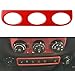 Hooke Road Red Air Conditioning Switch Cover Trim Compatible with 2011-2018 Wrangler & Unlimited
