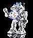Prextex Shooting Disc Combat Robot Toy Shoots Soft Discs, LED Flashing Lights and Sound, Walks, Talks, and Dances