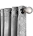 HLC.ME Redmont Lattice Pattern Thermal Insulated Energy Efficient Room Darkening Privacy Blackout Grommet Curtain Panels for Bedroom - Light Blocking - Set of 2 Panels (52 x 84 Inch Long, Light Grey)