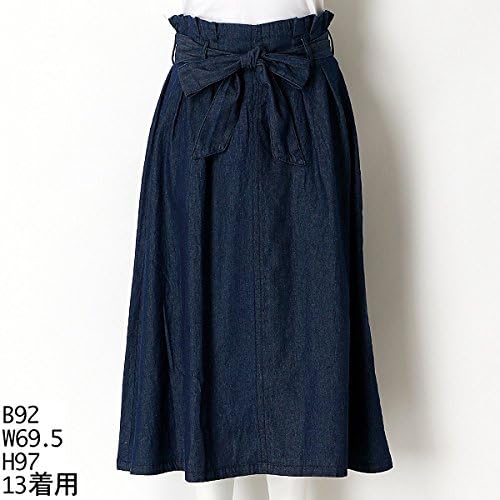 Amazon アースミュージック エコロジー大きいサイズ Earthmusic Ecology ハイウエストタックフレアーデニムスカート インディゴ 13 スカート 通販