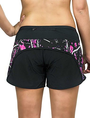 Muddy Girl Moonshine Camo Workout Active Athletic Gym Shorts Jp Black Purple Pink