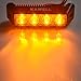 Kawell 12W Led Fog Light LED Amber Light for Jeep Truck LED Flood Beam Light Bar