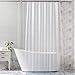 Glass Shower Curtains Shower Curtain Liner SGS Certified 100% Safety EVA Material Water Resistant with Hooks ABClife (71x71 inches) primary