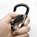 VORNNEX 6PCS Aluminum D Ring Locking Carabiner D Shape Super Light wiregate Carabiner Keychain Clip for Hammock