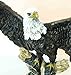 Large Wings of Glory Perching Grand Bald Eagle On Tree Branch Statue Home Decor Figurine American for Lawyers Government Civil Servants Military Personels