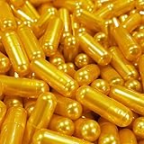 Empty Gelatin Capsules 00 Size - 1000 Count, Gold