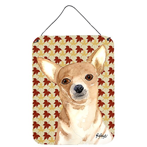 Caroline's Treasures RDR3015DS1216 Chihuahua Fall Leaves Wall or Door Hanging P…