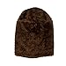 Warm Thick Winter Hat ,Warm Chunky Thick Stretchy Knit Beanie Skull Cap Beanie (NM-coffee)