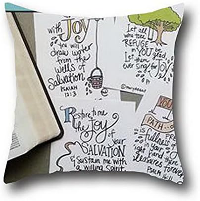 Robert Beautifulthrow Pillow Case Christian Bible Verse Personalized Cotton Pillowcase Covers Decorative Style Throw Pillow Case 20*36