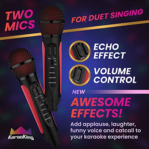 KaraoKing New 2020 Karaoke Machine for Adults and Kids 2 Wireless