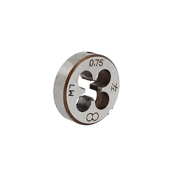 sourcingmap M7 x 0.75mm Metrische Schraube 25mm AD. Stahl Rundgewinde Form Schneidwerkzeug de