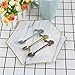 Haishell 3 Pcs Coffee Spoon Stainless Steel Dog Dessert Spoon Drink Spoons Mixing Spoon Milkshake Spoon Tableware Kitchen Supplies (Silver,Gold,Rose Gold)