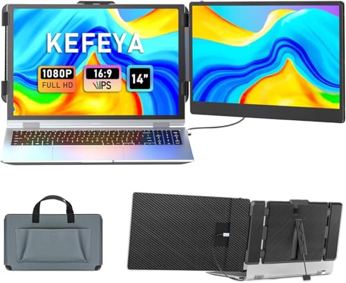 KEFYEA 14" FHD Portable Laptop Screen Extender