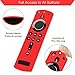 Remote Case/Cover for Fire TV Stick 4K, Protective Silicone Holder Lightweight [Anti Slip] ShockProof for Fire TV Cube/Fire TV(3rd Gen)Compatible with All-New 2nd Gen Alexa Voice Remote Control (Red)