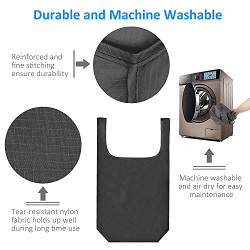 GOGOODA Reusable Grocery Bags 6 Pack,Heavy Duty Shopping Bags Large