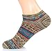 DR. ANISON Womens Socks Gifts For Women Ankle Warm Cotton Vintage Liner Socks Pack of 5 Pair …