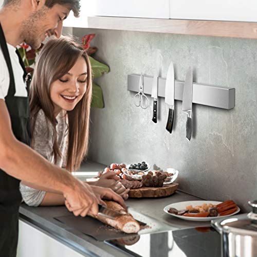HOMEMAXS 16 Inch Knife Holder, Stainless Steel Knife