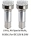 Gold Stars 2 x 13830070-02 LED Long-Neck Reading Light 1383/1156 Base 150 Lums 12v or 24v Natural White