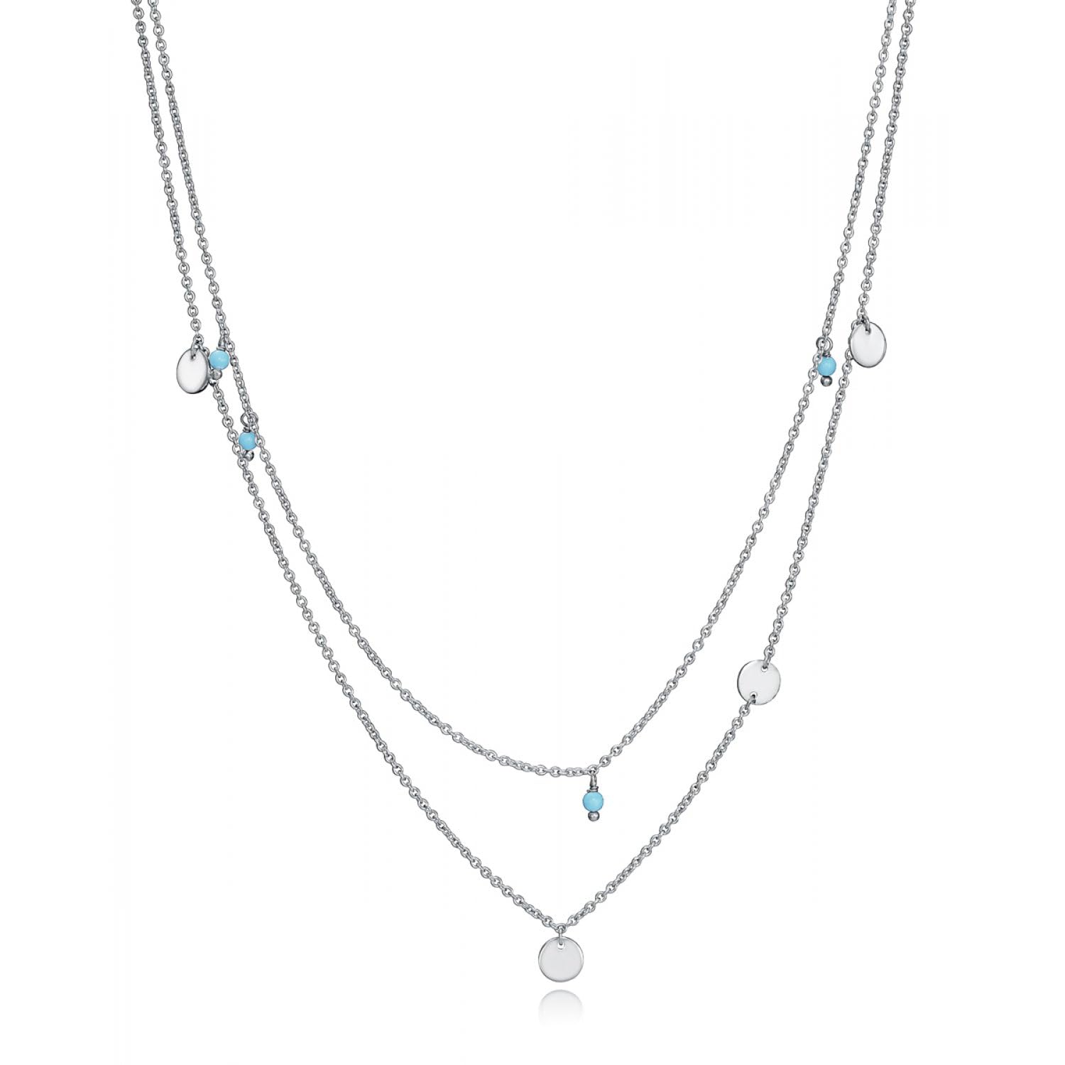 Collar Trend Viceroy 61016C000-98 mujer plata de ley piedra sintética