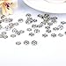 Sumind 80 Sets Metal Snaps Fasteners Press Studs Buttons Sew-on Snaps for Sewing, 8 mm and 10 mm, Silver and Gun-black