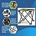 Folding Camping Stool, Mini Folding Stool Portable, Mini Portable Chair for Beach, Picnic Party, Camping, Barbecue, Fishing, Hiking, 600D Oxford Cloth with Portable Bag,12″x12″x11.5″(Green Camouflage)thumb 1