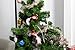 Pink Flamingo Christmas Tree Ornament, Glass Hanging Ornaments (5.4 x 3.5 in, 2 Pack)